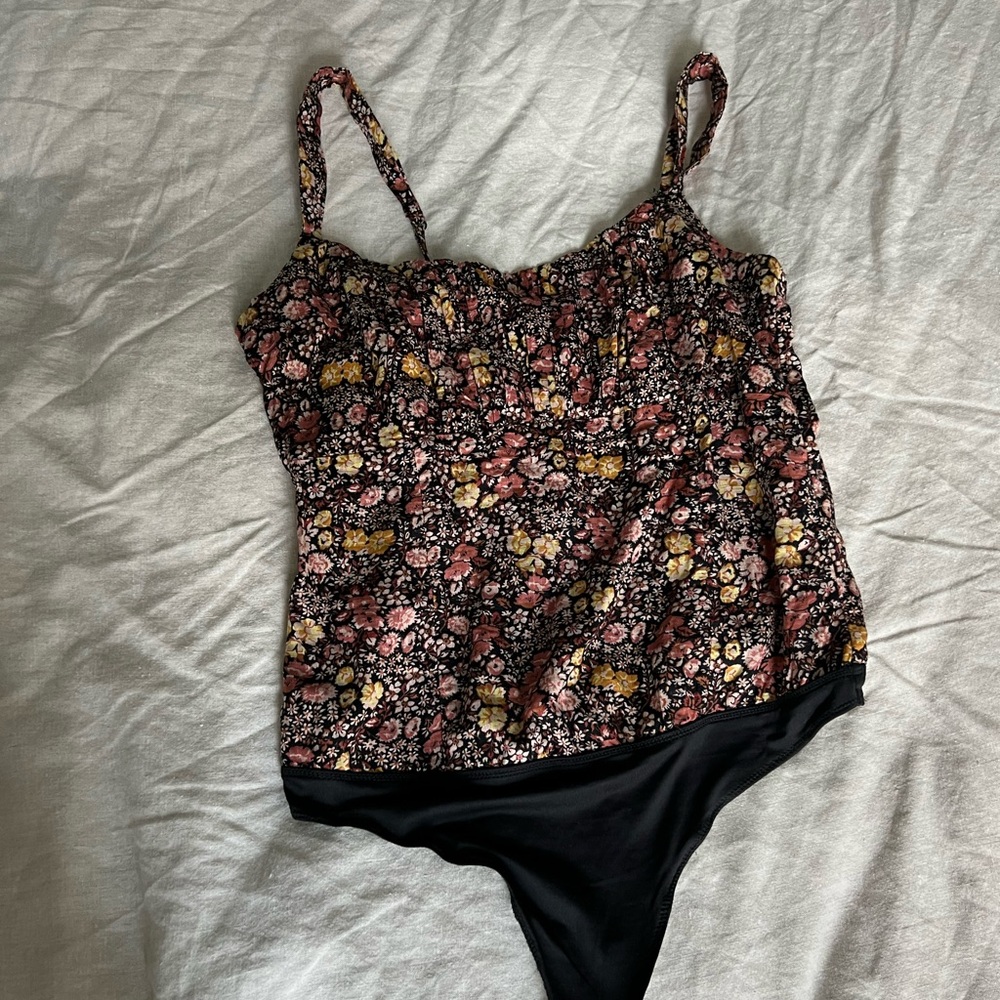 Abercrombie floral bodysuit